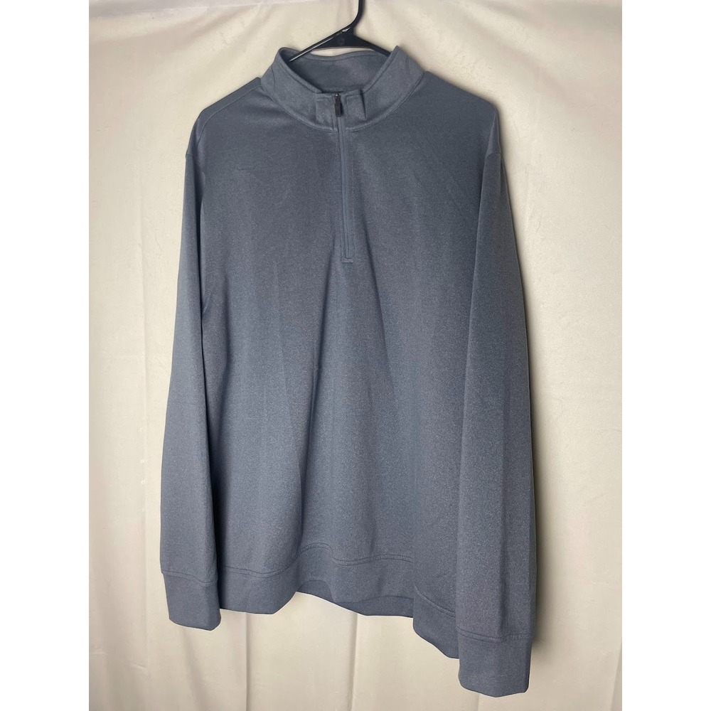 Hickey Freeman New York Men's 1/4 Zip Pullover Gray Size XL